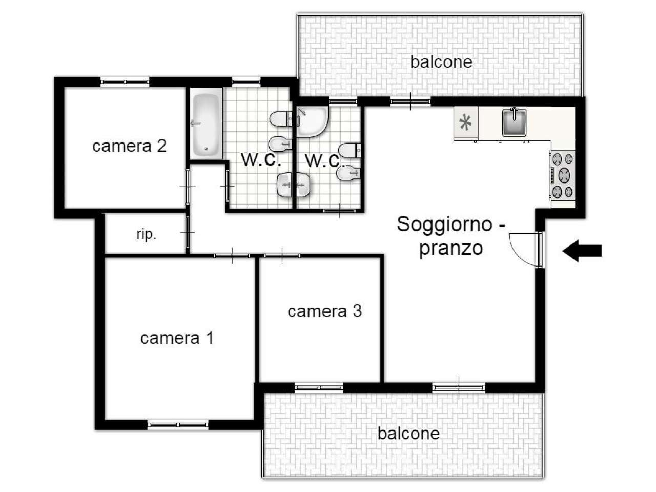 Appartamento TARANTO vendita   Corso Vittorio Emanuele II - ADIACENZE ACCETTA IMMOBILIARE