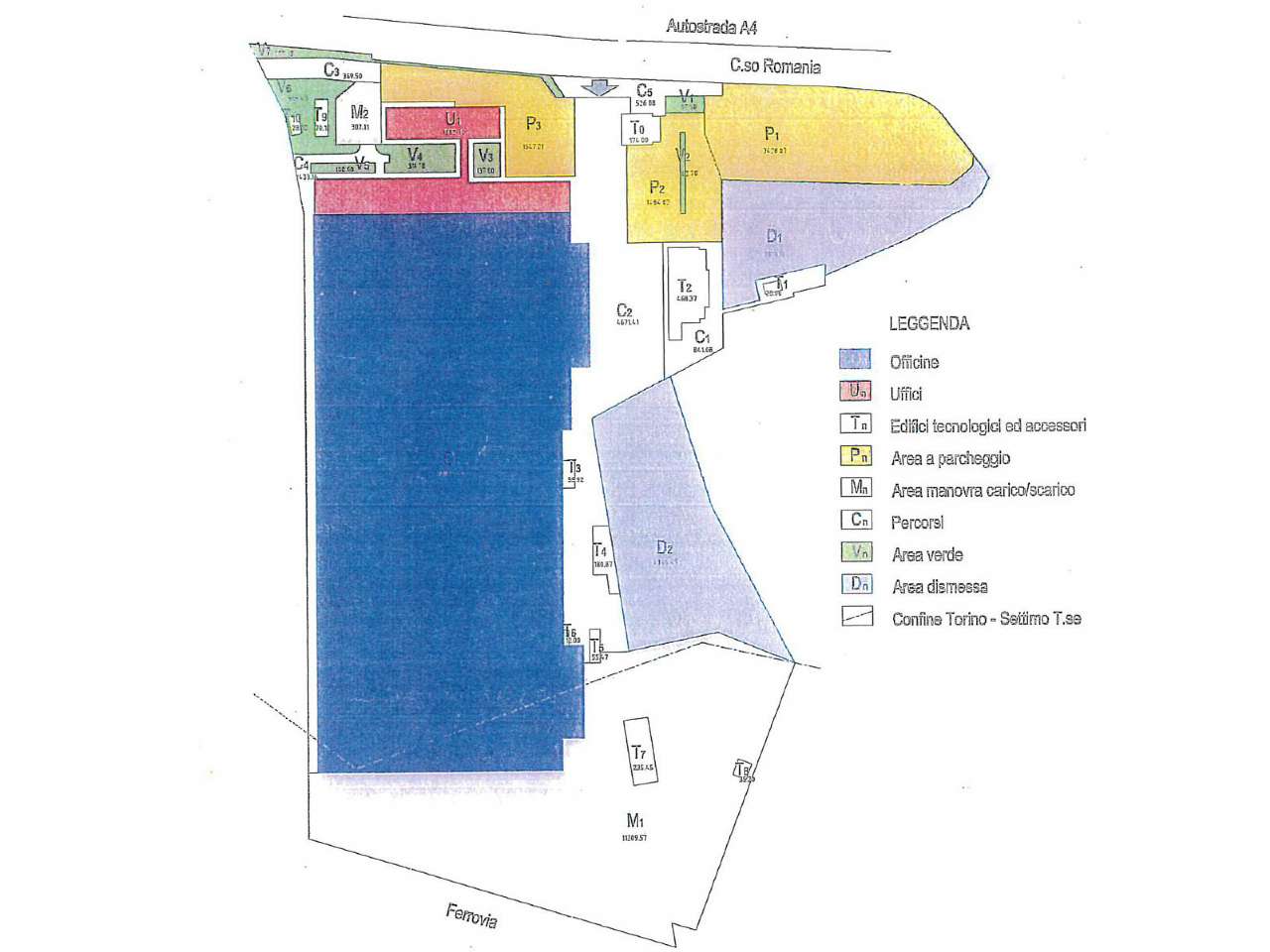 Capannoni (Tutti) TORINO vendita  GM Romania Chiusano & C. Torino