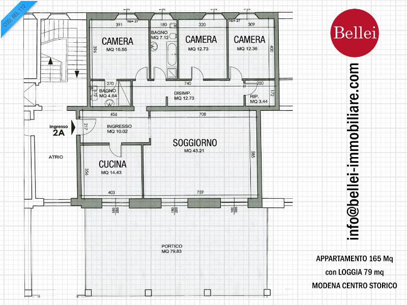 Appartamento MODENA affitto    BELLEI SERVIZI IMMOBILIARI SRL