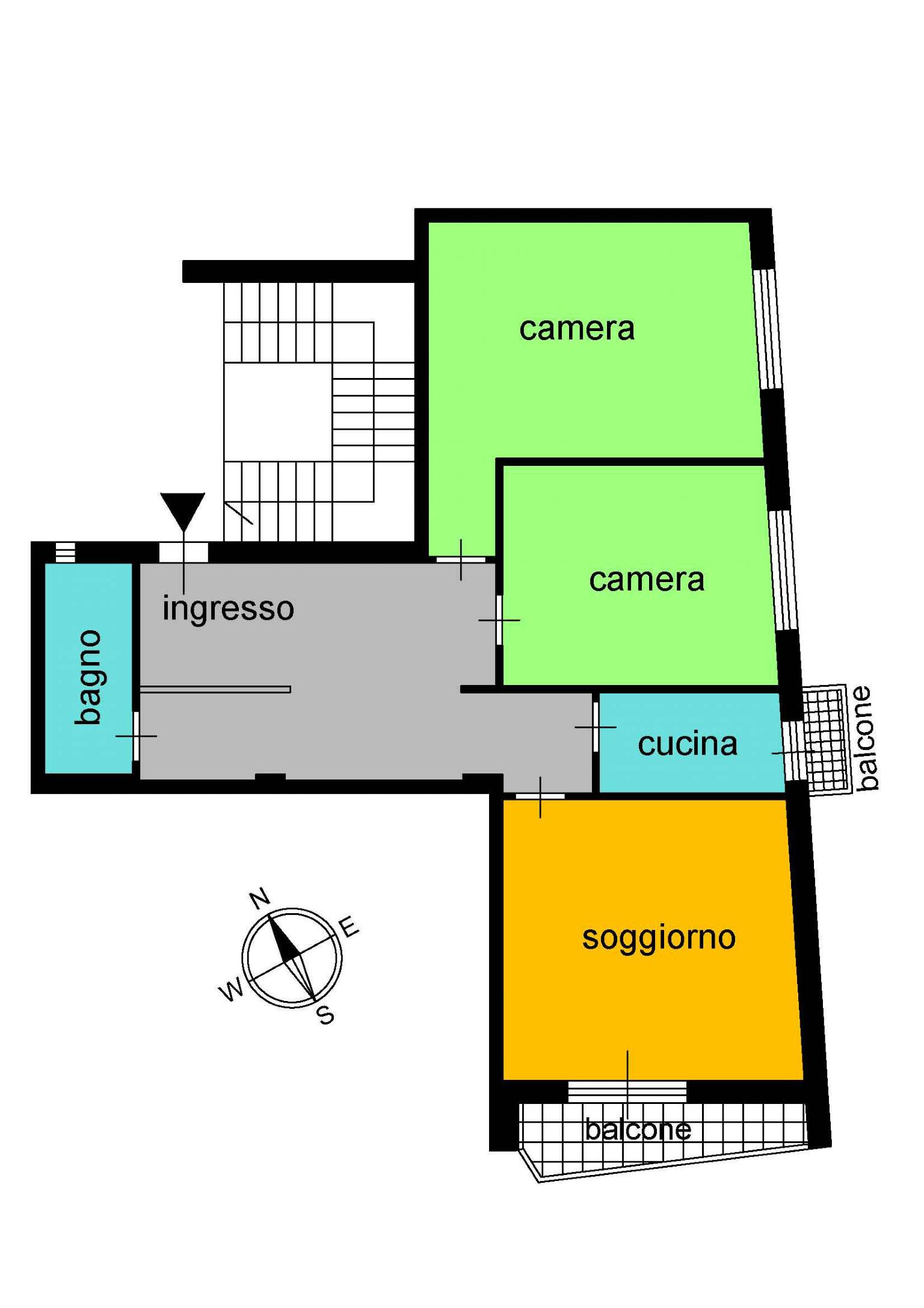 Appartamento ROMA vendita  GIANICOLENSE (XV MUN.) val tellina STUDIO QUATTRO VENTI