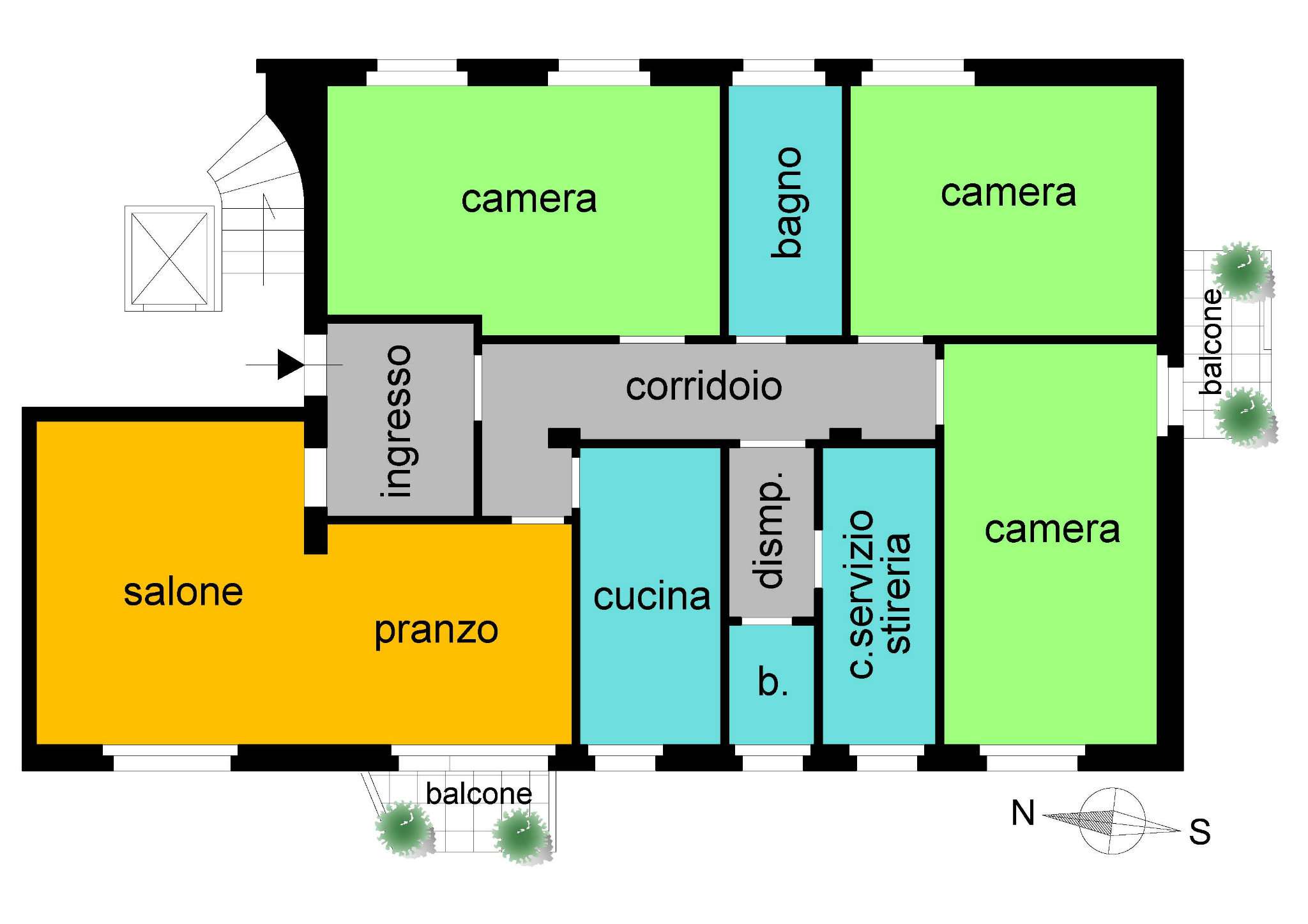 Appartamento ROMA affitto  GIANICOLENSE (XV MUN.) edoardo maragliano STUDIO QUATTRO VENTI