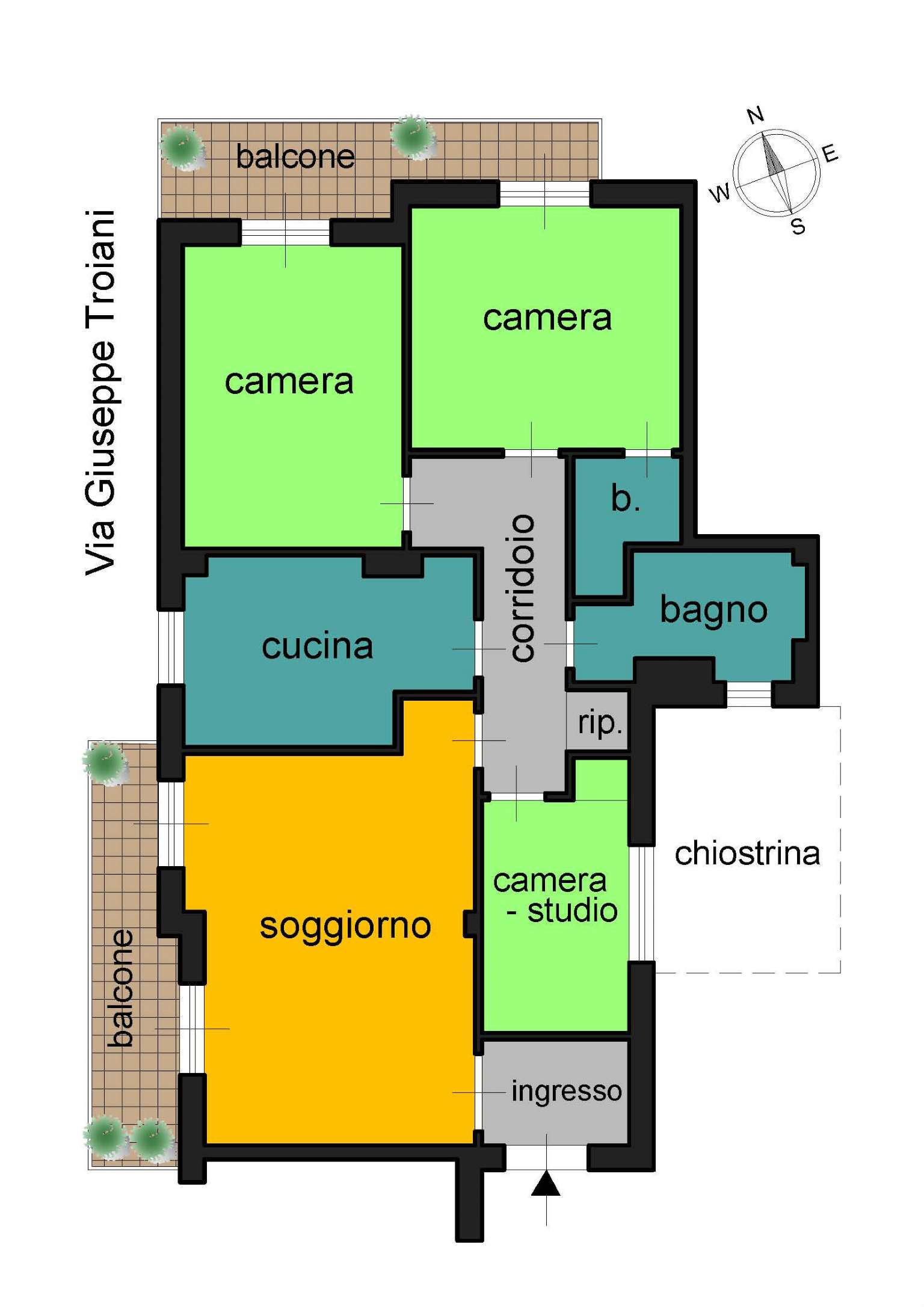  roma vendita quart: portuense (xv mun.) studio quattro venti