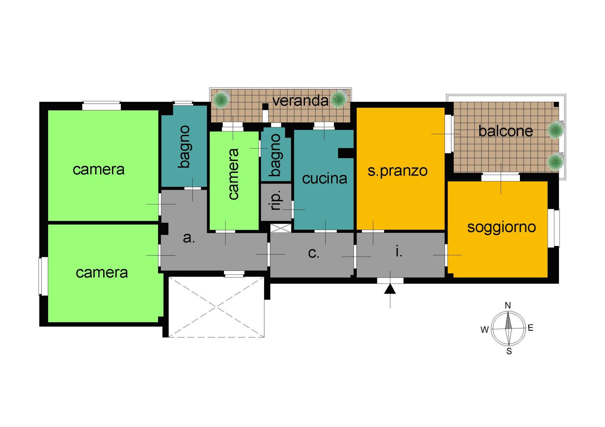 Appartamento ROMA vendita  GIANICOLENSE (XV MUN.) dei Quattro Venti STUDIO QUATTRO VENTI