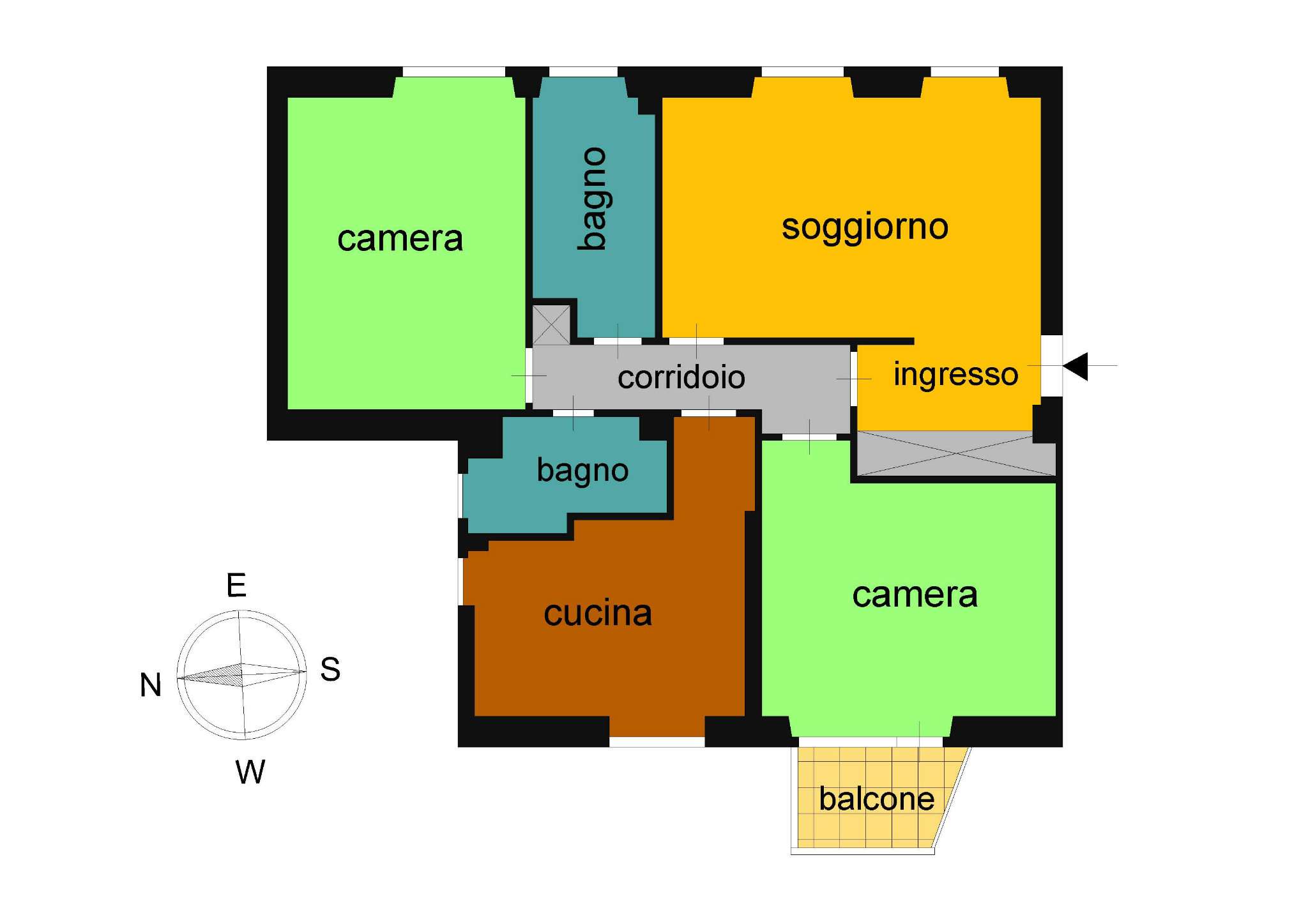 Appartamento ROMA vendita  GIANICOLENSE (XV MUN.) edoardo maragliano STUDIO QUATTRO VENTI