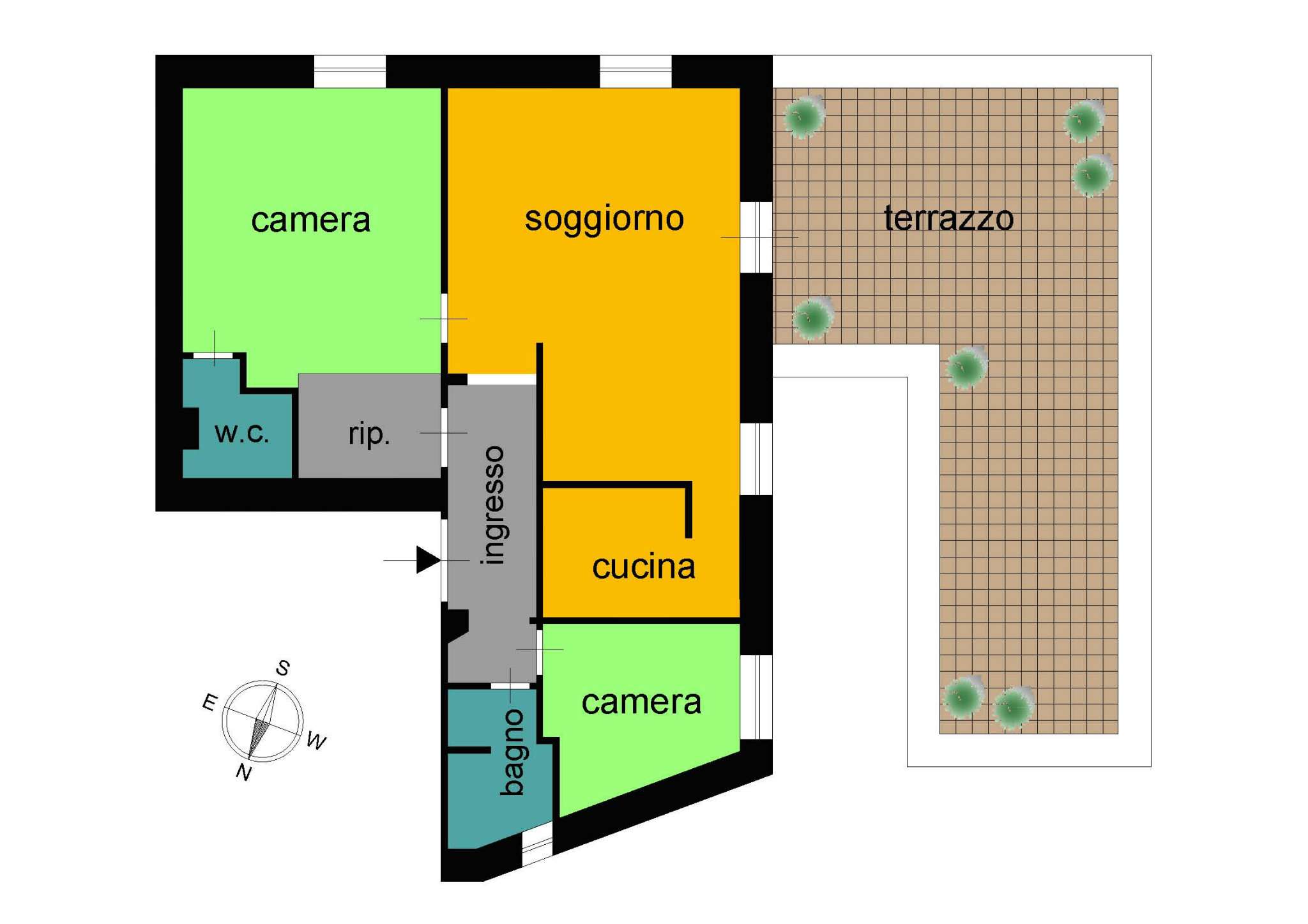  roma vendita quart: gianicolense (xv mun.) studio quattro venti