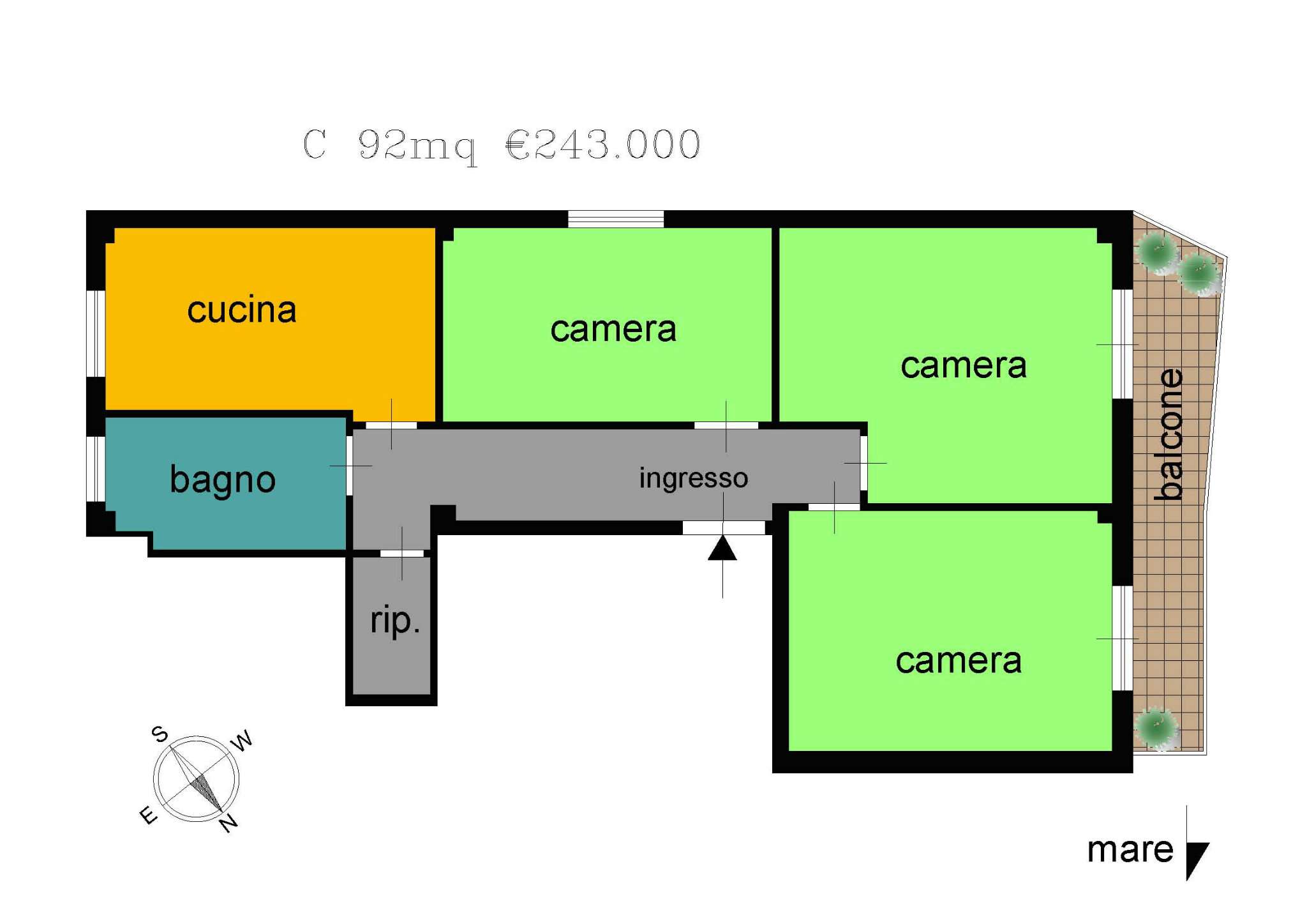 Appartamento MONTE ARGENTARIO vendita   BASCHIERI SALVADORI STUDIO QUATTRO VENTI