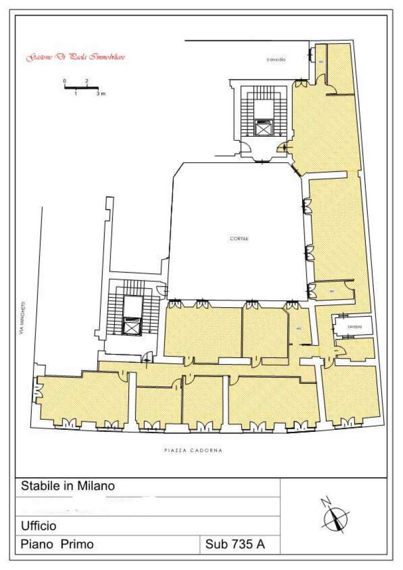 Ufficio - Loc.Com. MILANO affitto  CENTRO STORICO CADORNA Gastone Di Paola Immobiliare