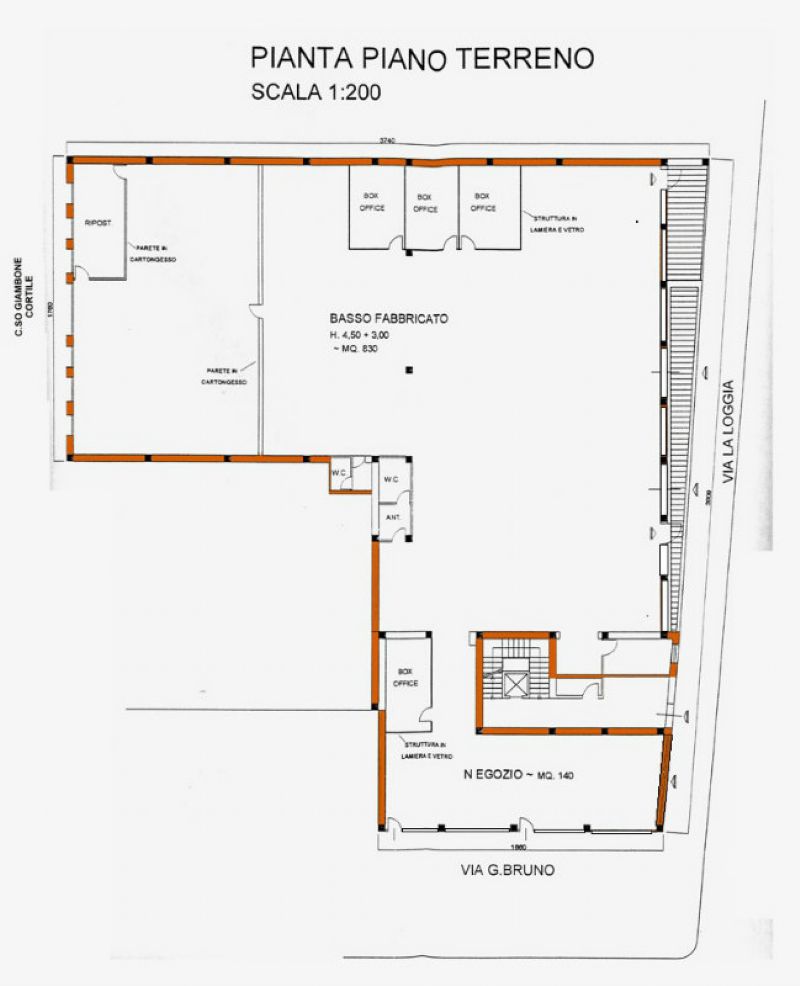Negozio - Loc.Com. TORINO affitto  CORSO GIAMBONE GIORDANO BRUNO Haston & Aston Associati