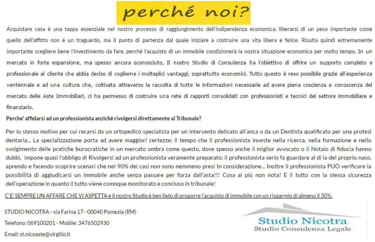 Appartamento ARDEA vendita   della Cinciarella STUDIO NICOTRA