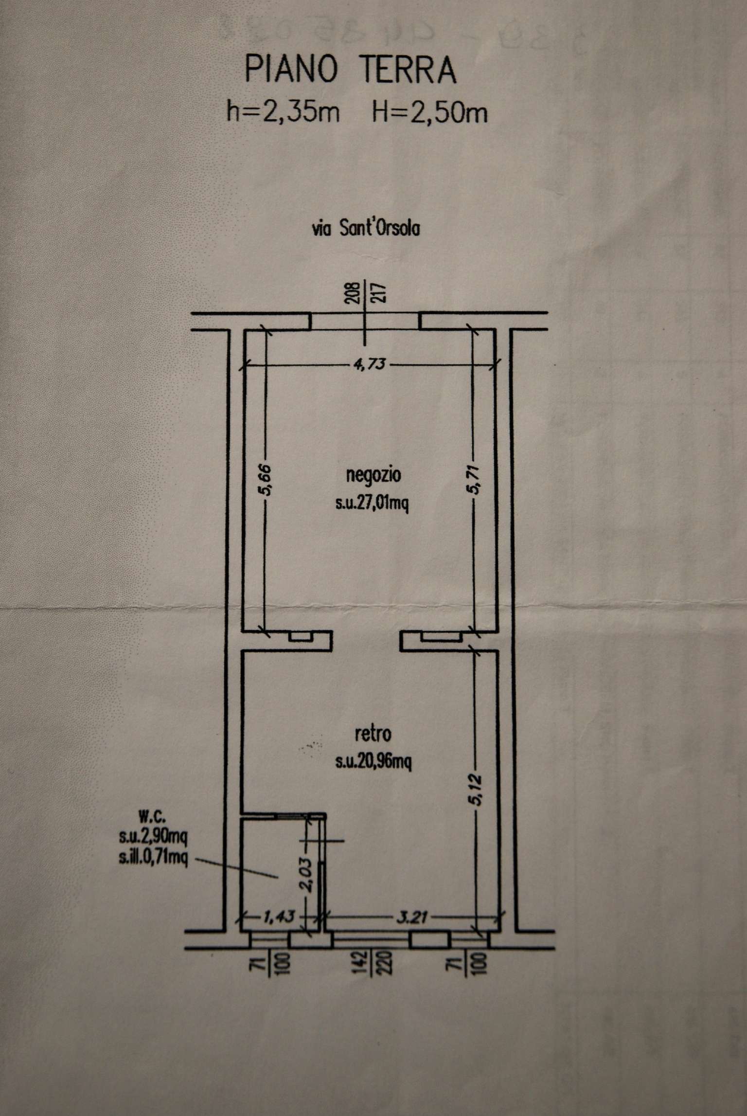 Negozio - Loc.Com. MODENA affitto  CENTRO S. ORSOLA IMMOBILIARE 3M