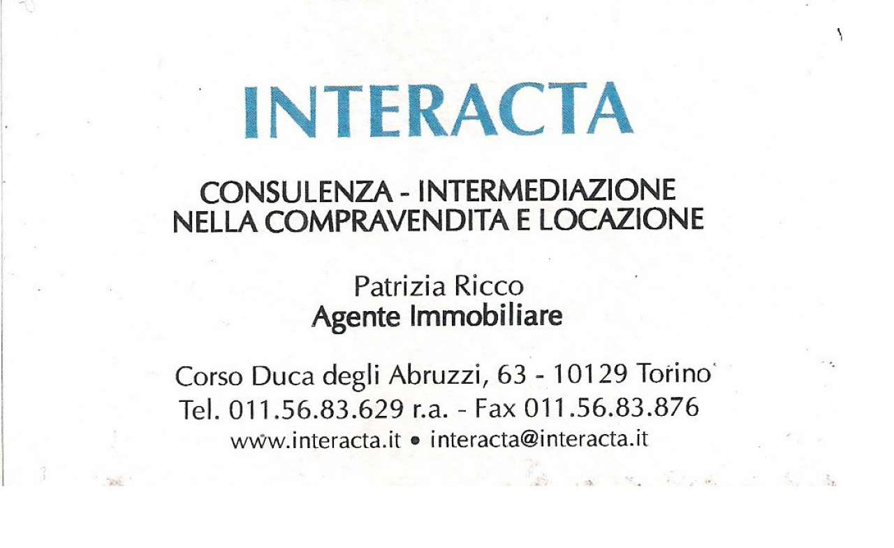 Appartamento TORINO vendita  CROCETTA Duca degli Abruzzi INTERACTA SAS DI RICCO PATRIZIA