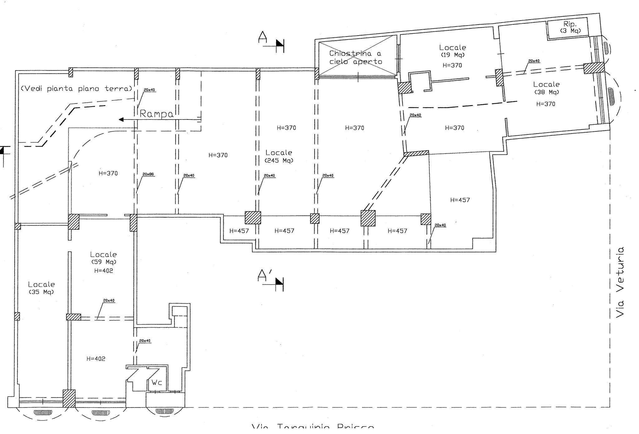 Negozio - Loc.Com. ROMA affitto  APPIA NUOVA Tarquinio Prisco Tiffany S.R.L. Studio Immobiliare