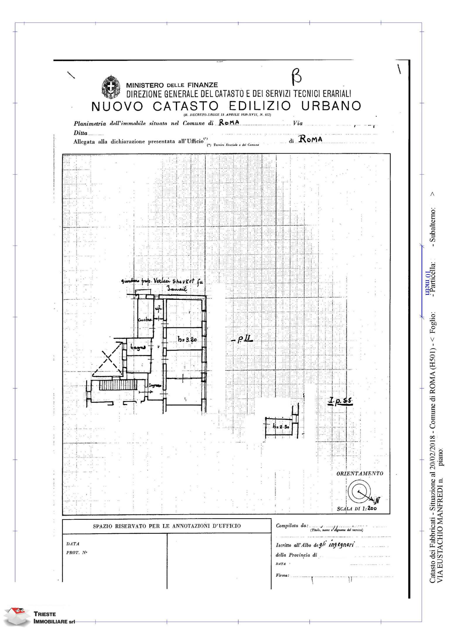 Appartamento ROMA vendita  FLAMINIO  Eustachio Manfredi TRIESTE IMMOBILIARE SRL