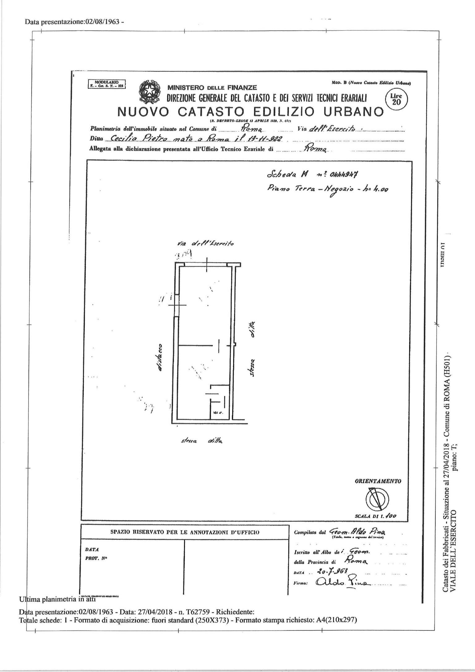 Negozio - Loc.Com. ROMA vendita  LAURENTINA dell'Esercito Uno Holding