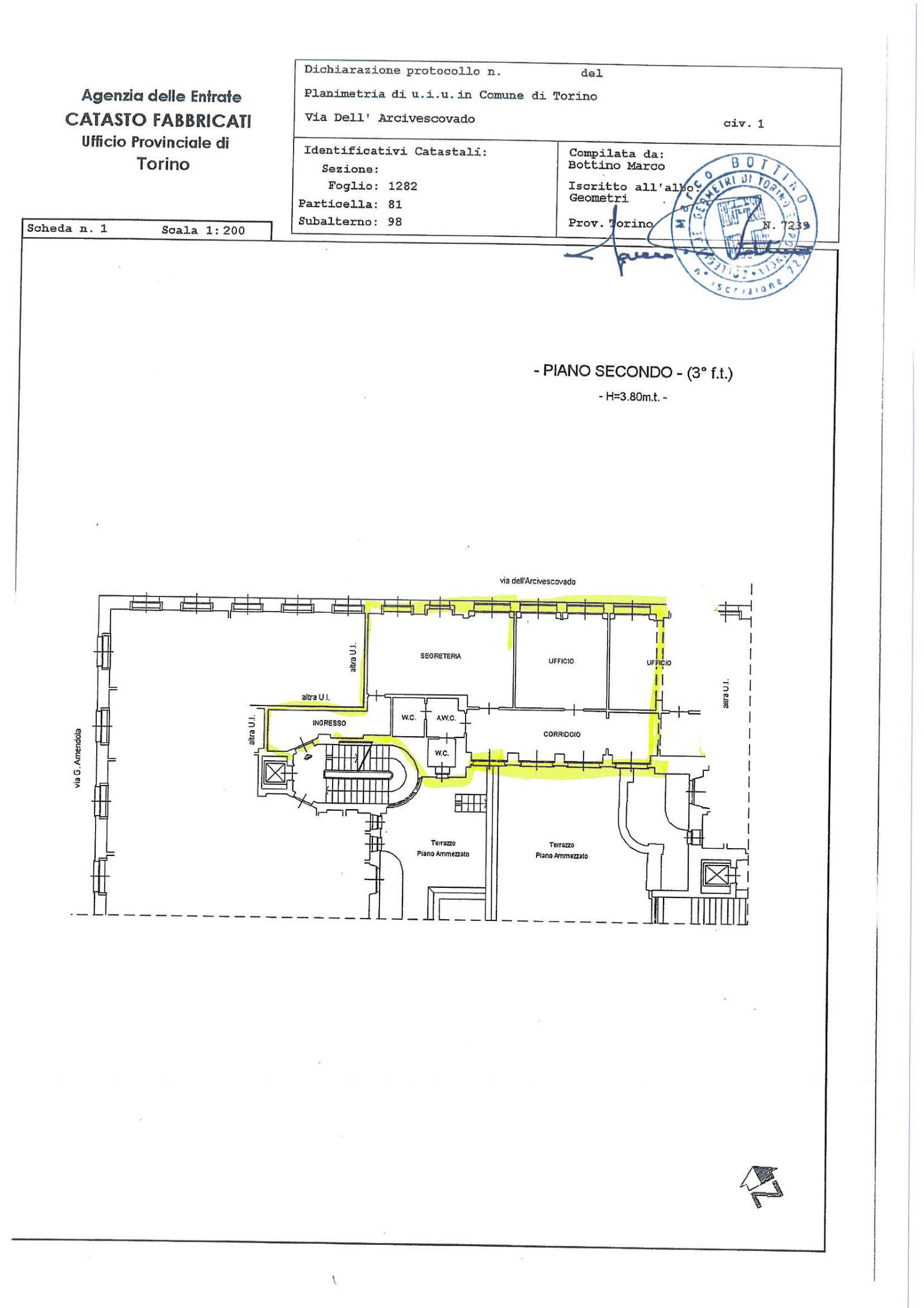 Ufficio - Loc.Com. TORINO affitto  Via Roma Arcivescovado Vianelli Immobili