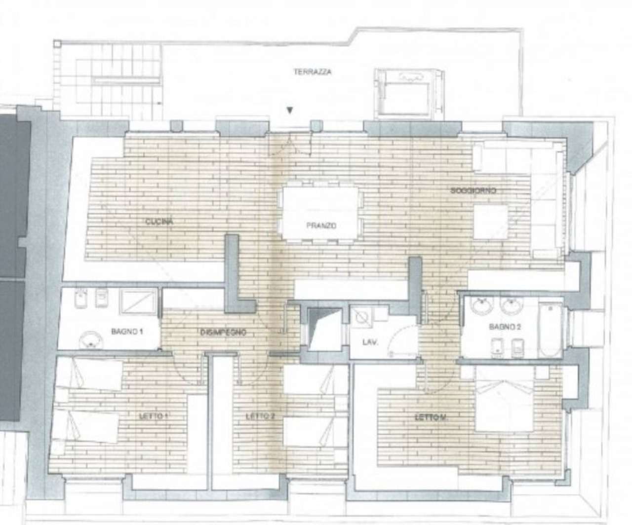 Attico BERGAMO vendita   Borgo Palazzo casafeltri - l'evoluzione immobiliare