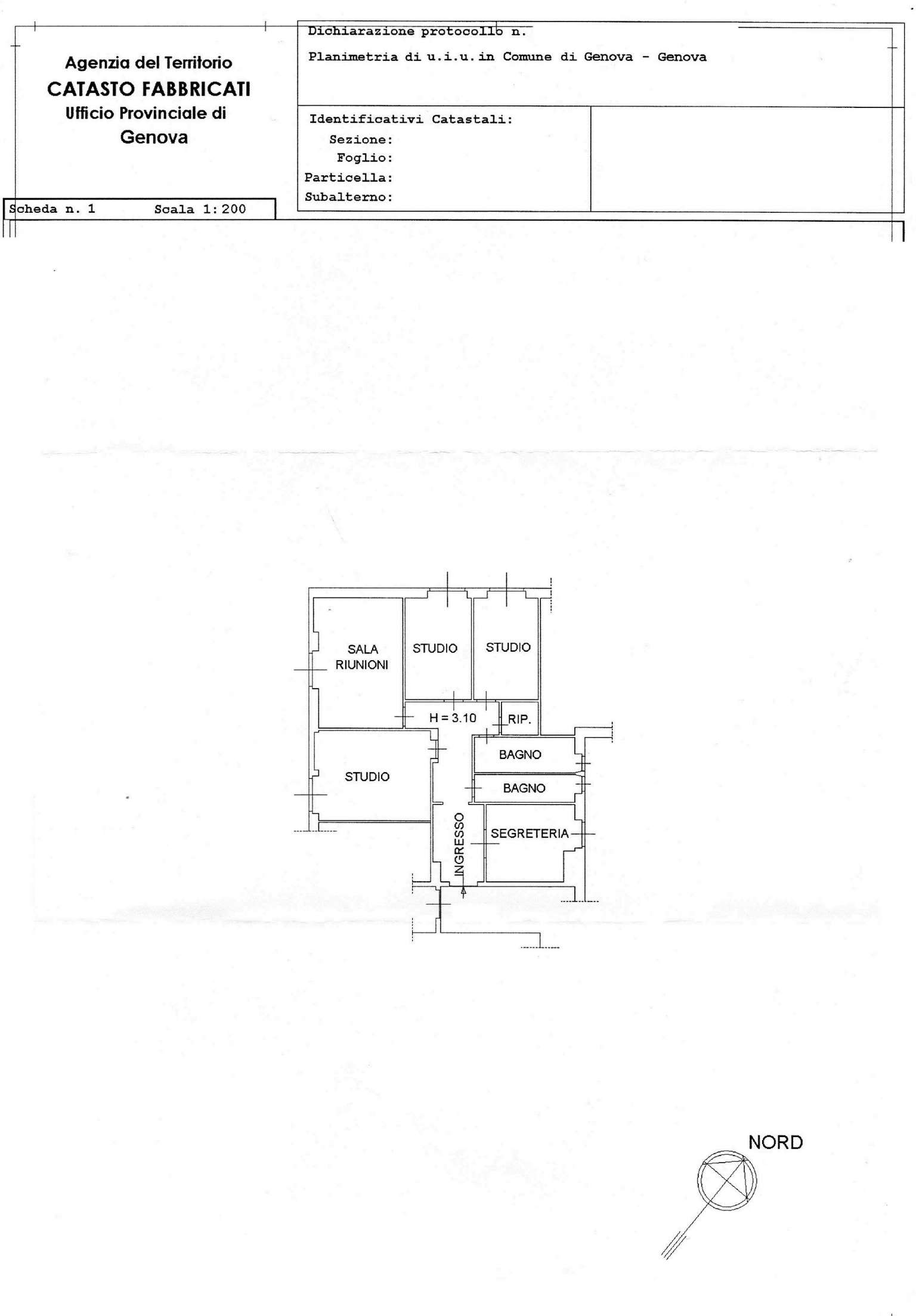 Ufficio - Loc.Com. GENOVA vendita   D'Annunzio Studio Bellotti