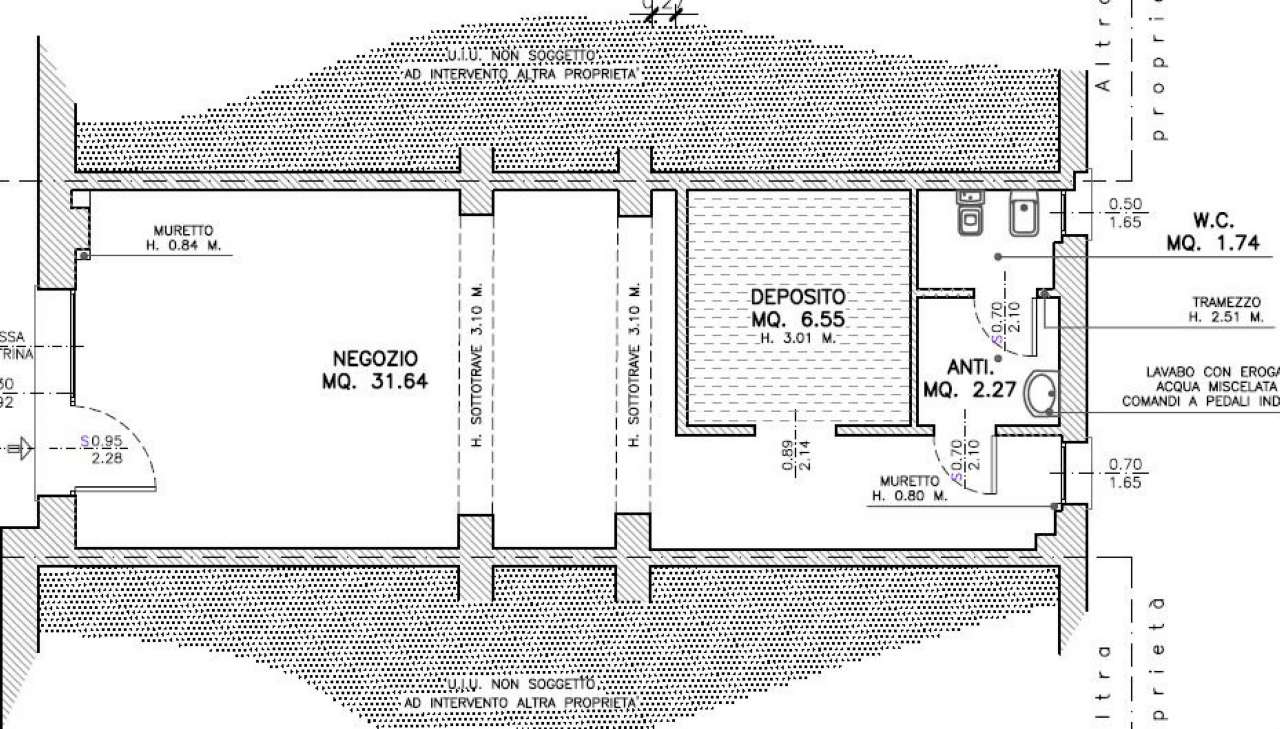 Negozio - Loc.Com. BOLOGNA vendita  SAFFI Emilia Ponente Gabetti Saffi
