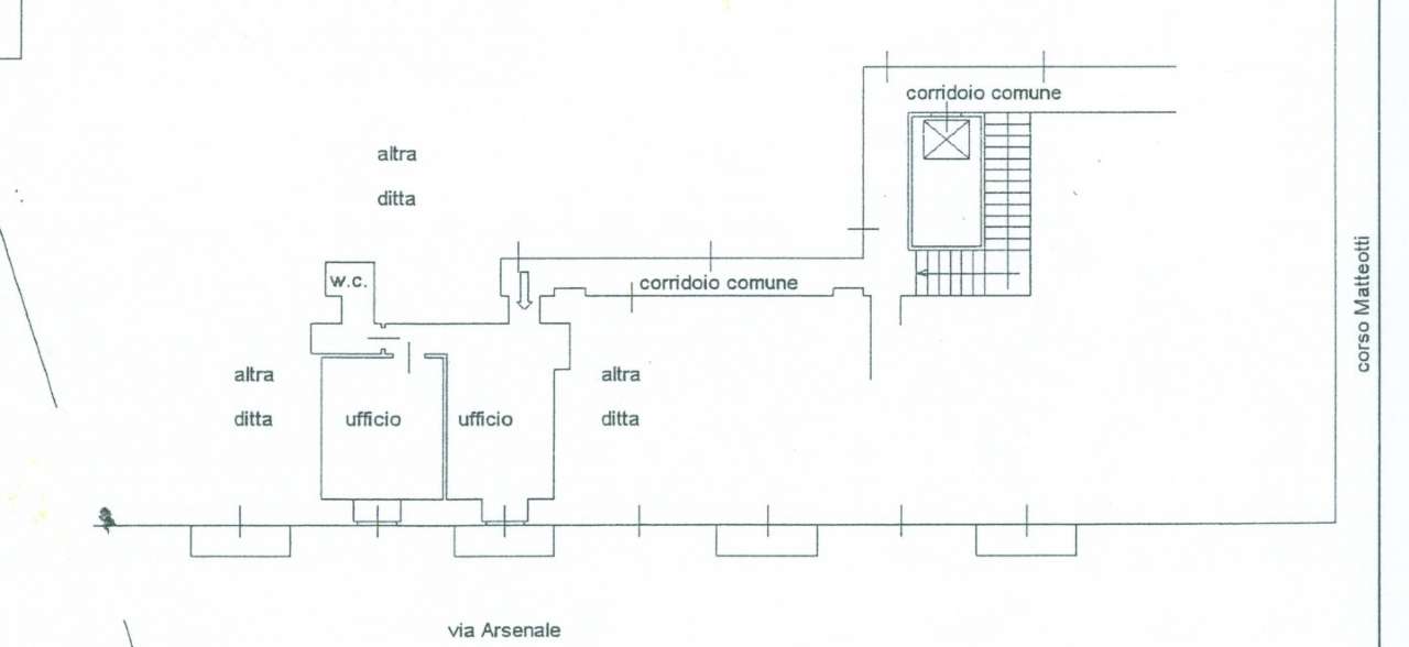 Ufficio - Loc.Com. TORINO affitto  CENTRO Matteotti Eurogrim S.a.s. di Grimaldi Luigi e C.