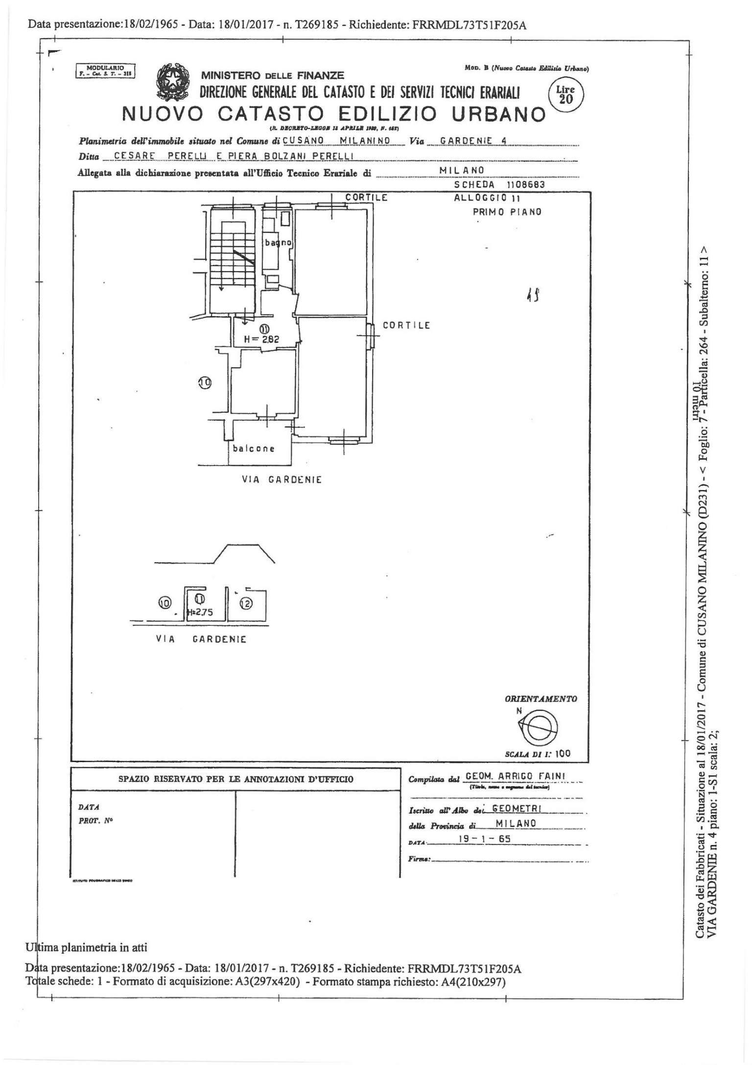 Appartamento CUSANO MILANINO vendita   delle Gardenie Prontocasa Milano 2