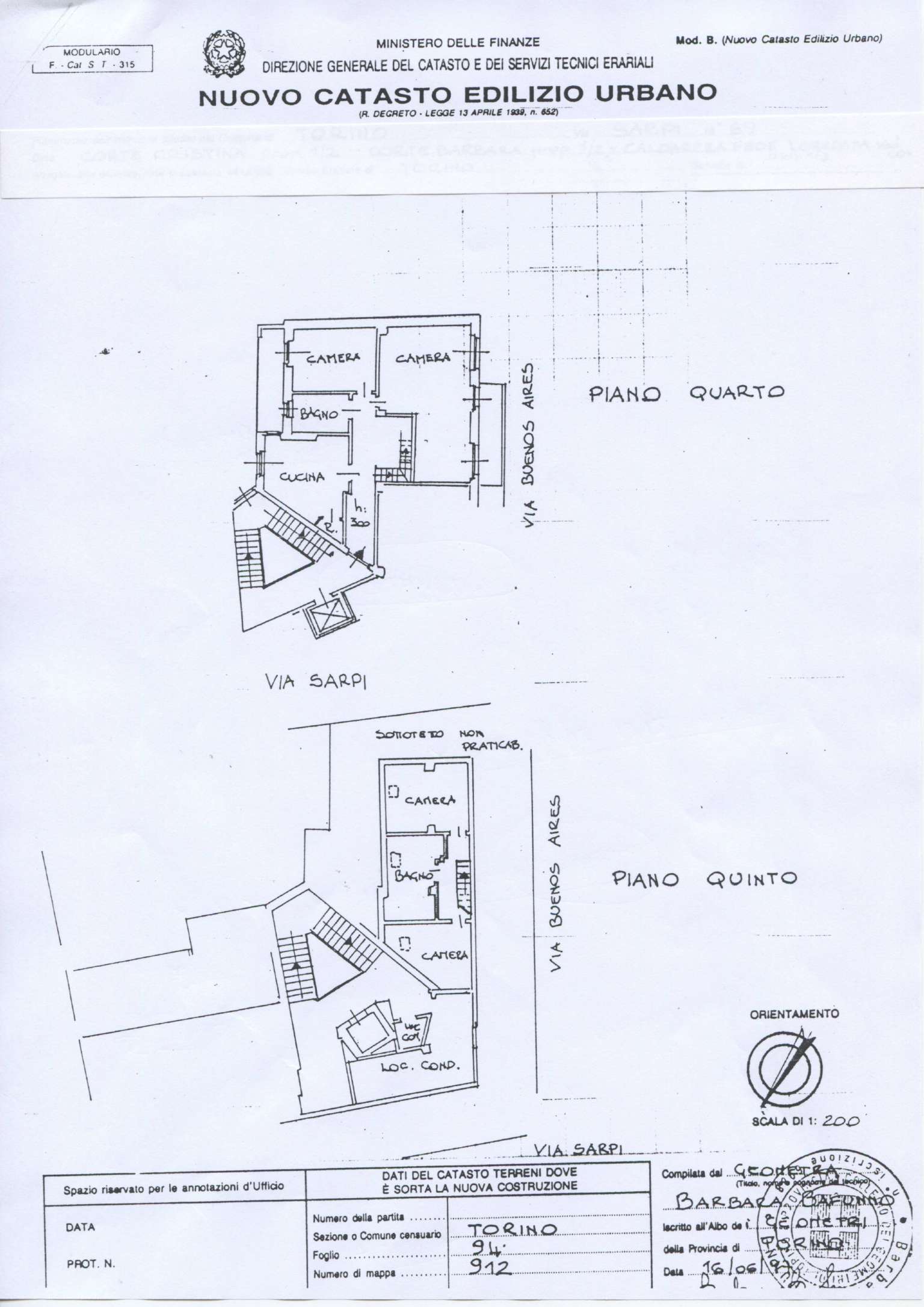 Appartamento TORINO vendita  SANTA RITA SARPI BIM IMMOBILIARE di Claudio Bossi