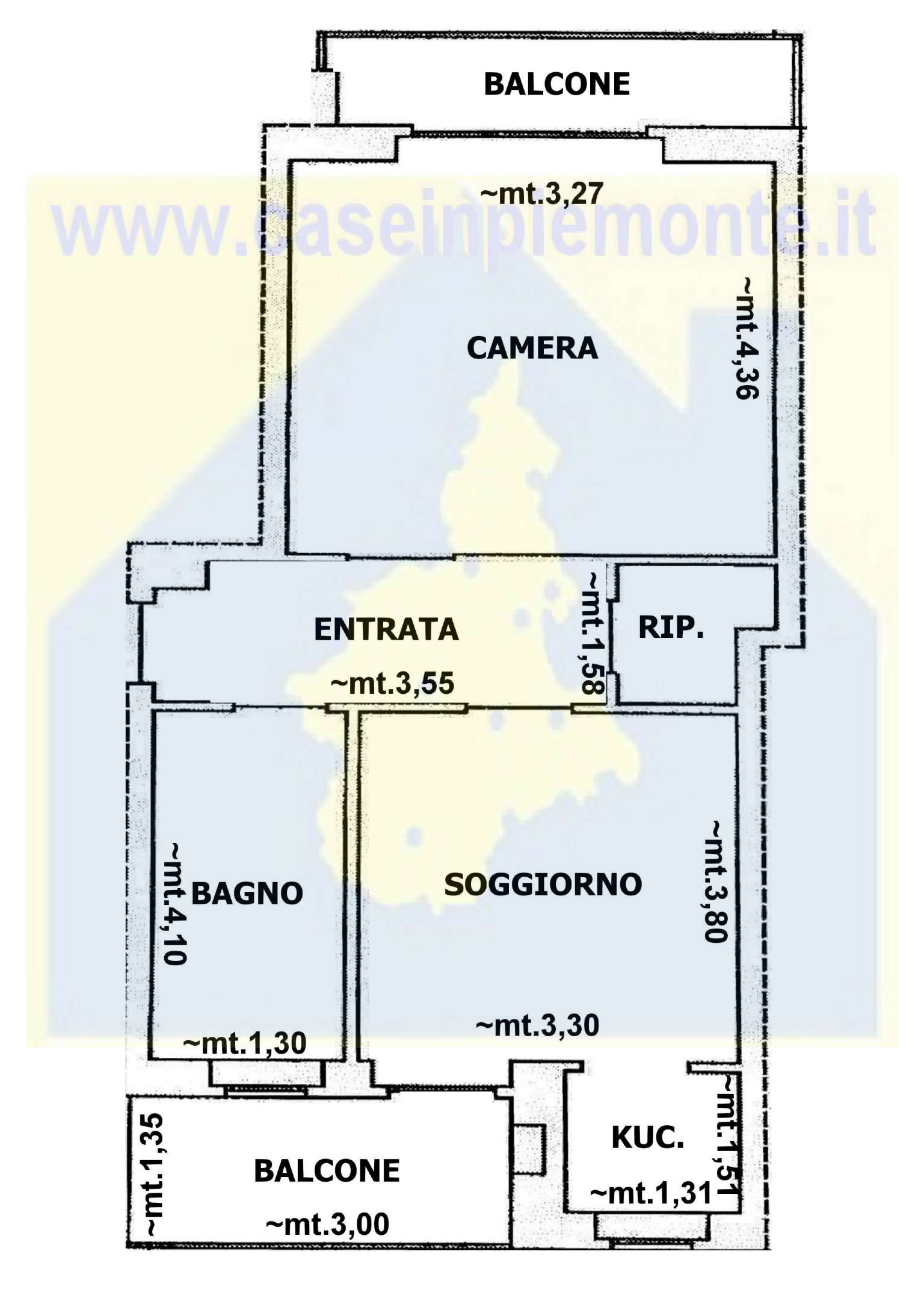 Appartamento RIVOLI vendita   Brenta CASEinPIEMONTE -Agenzia immobiliare di Rivoli e Alpignano