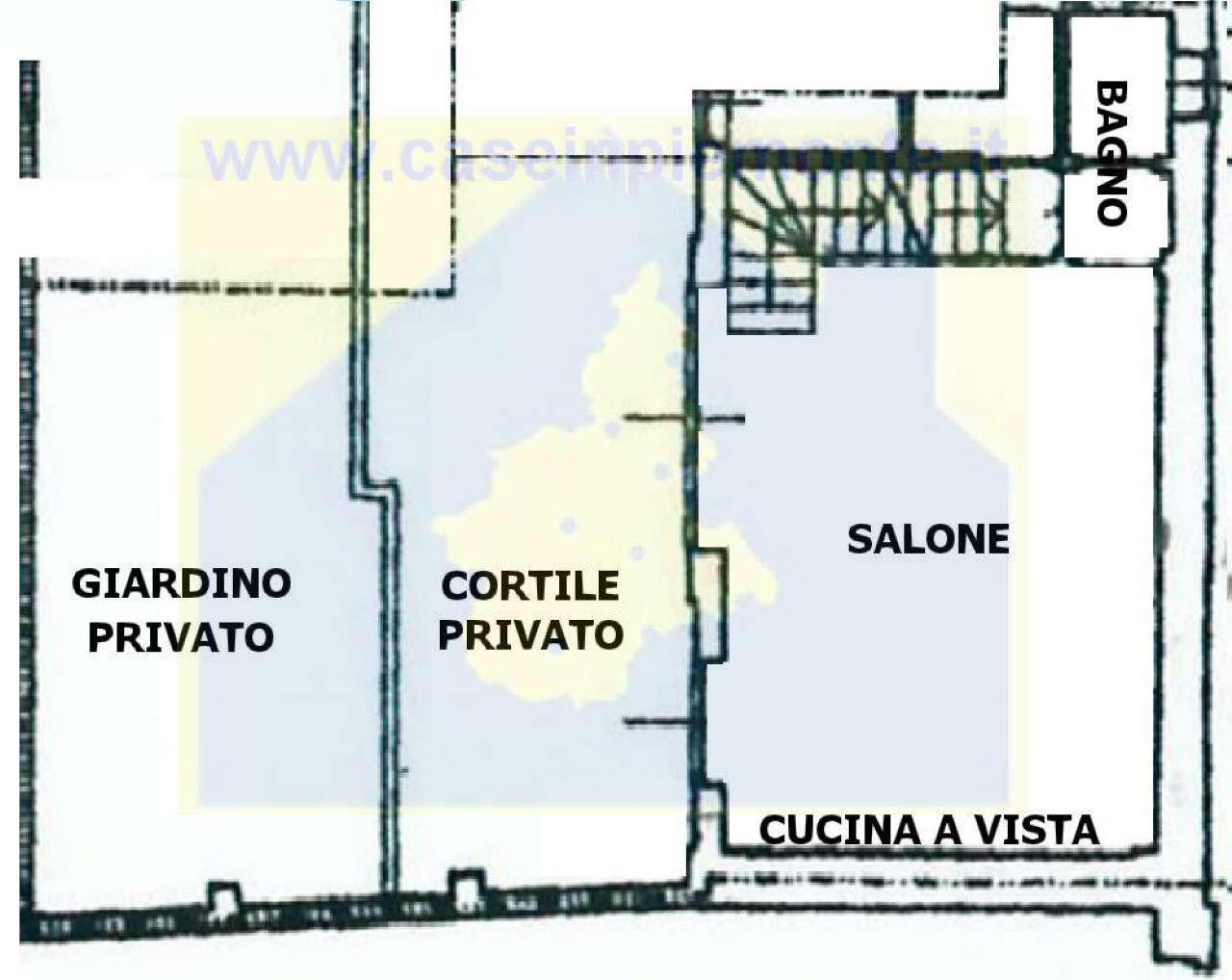 Villa Affiancata - Schiera RIVOLI vendita   Moncalieri CASEinPIEMONTE -Agenzia immobiliare di Rivoli e Alpignano