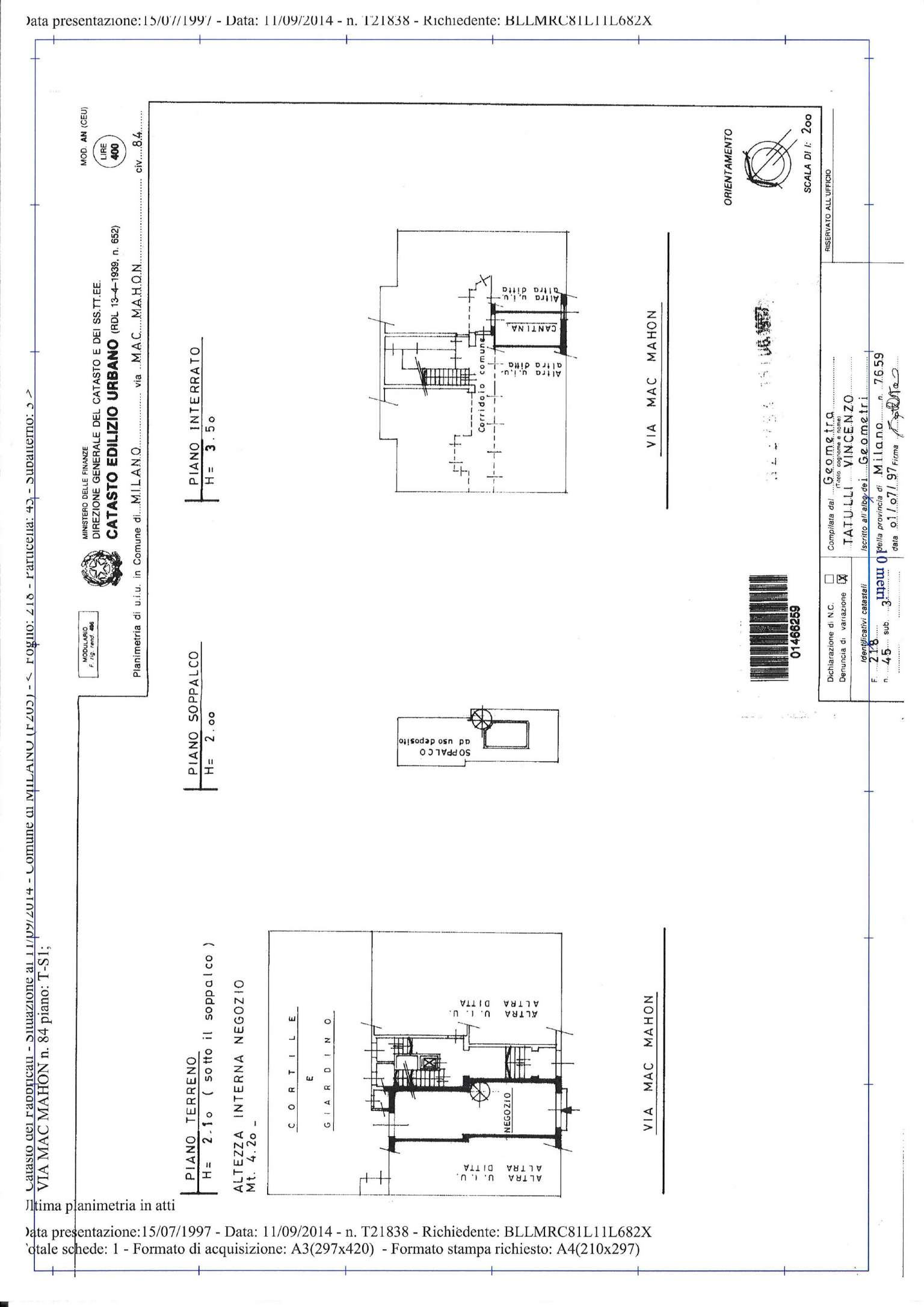 Negozio - Loc.Com. MILANO vendita  FIERA Mac Mahon CONTATTOCASA rete immobiliare
