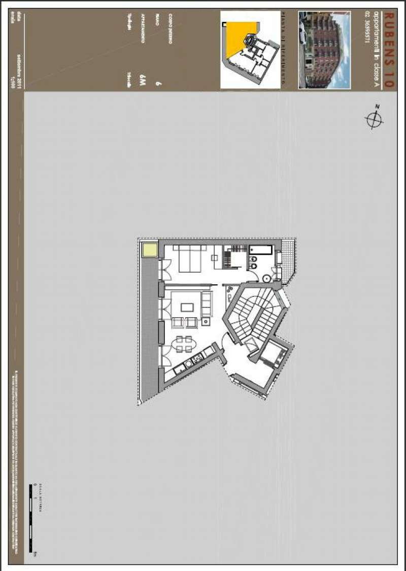 Attico MILANO vendita  DE ANGELI via Rubens Brambilla Immobili Milano srl