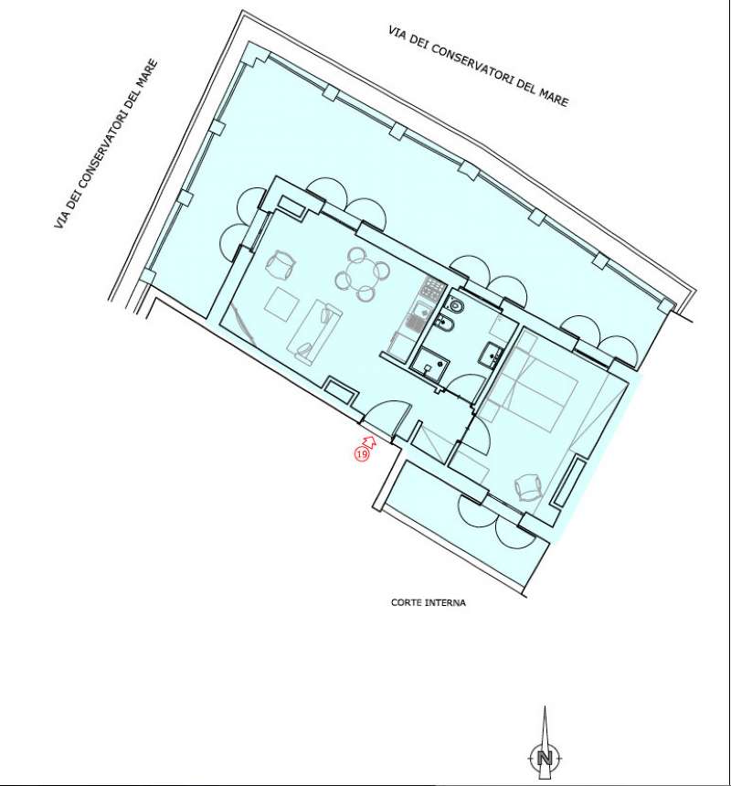 Attico GENOVA vendita  CENTRO STORICO Conservatori del MAre Affiliato Fondocasa Genova Centro Storico - Studio Centro Storico Uno