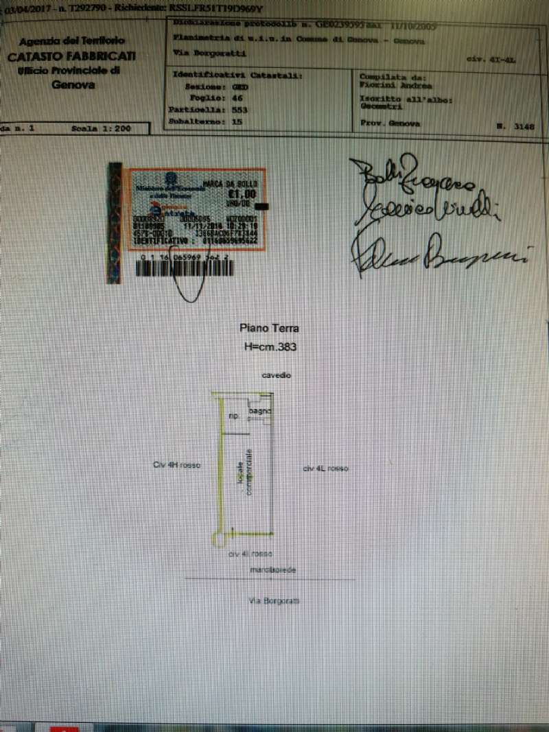 Negozio - Loc.Com. GENOVA affitto  BORGORATTI borgoratti Studio Palazzo Sas
