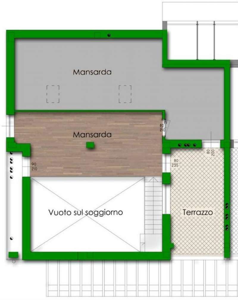 Attico PIACENZA vendita    FARNESE SOLUZIONI IMMOBILIARI