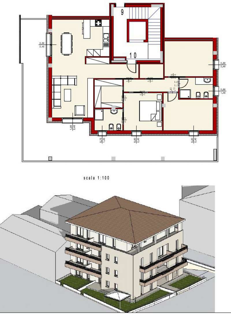 Attico PIACENZA vendita   CHERO FARNESE SOLUZIONI IMMOBILIARI