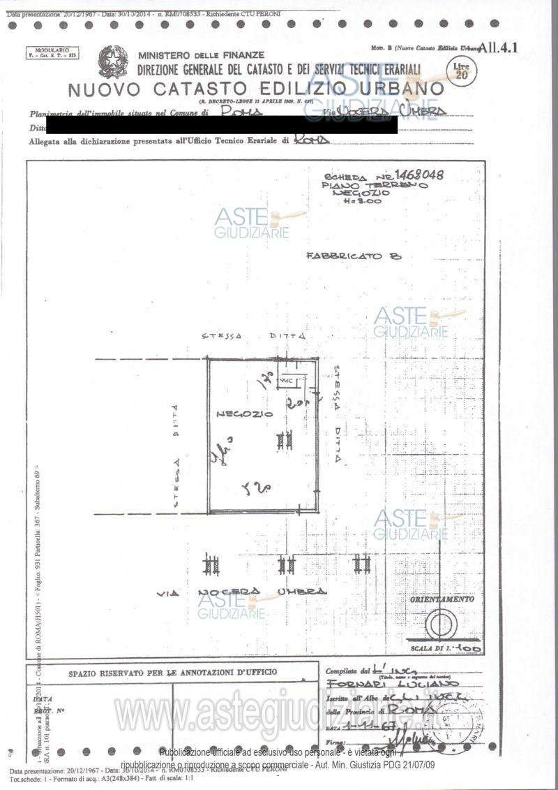 Negozio - Loc.Com. ROMA vendita  APPIA NUOVA Nocera Umbra Gruppo MD