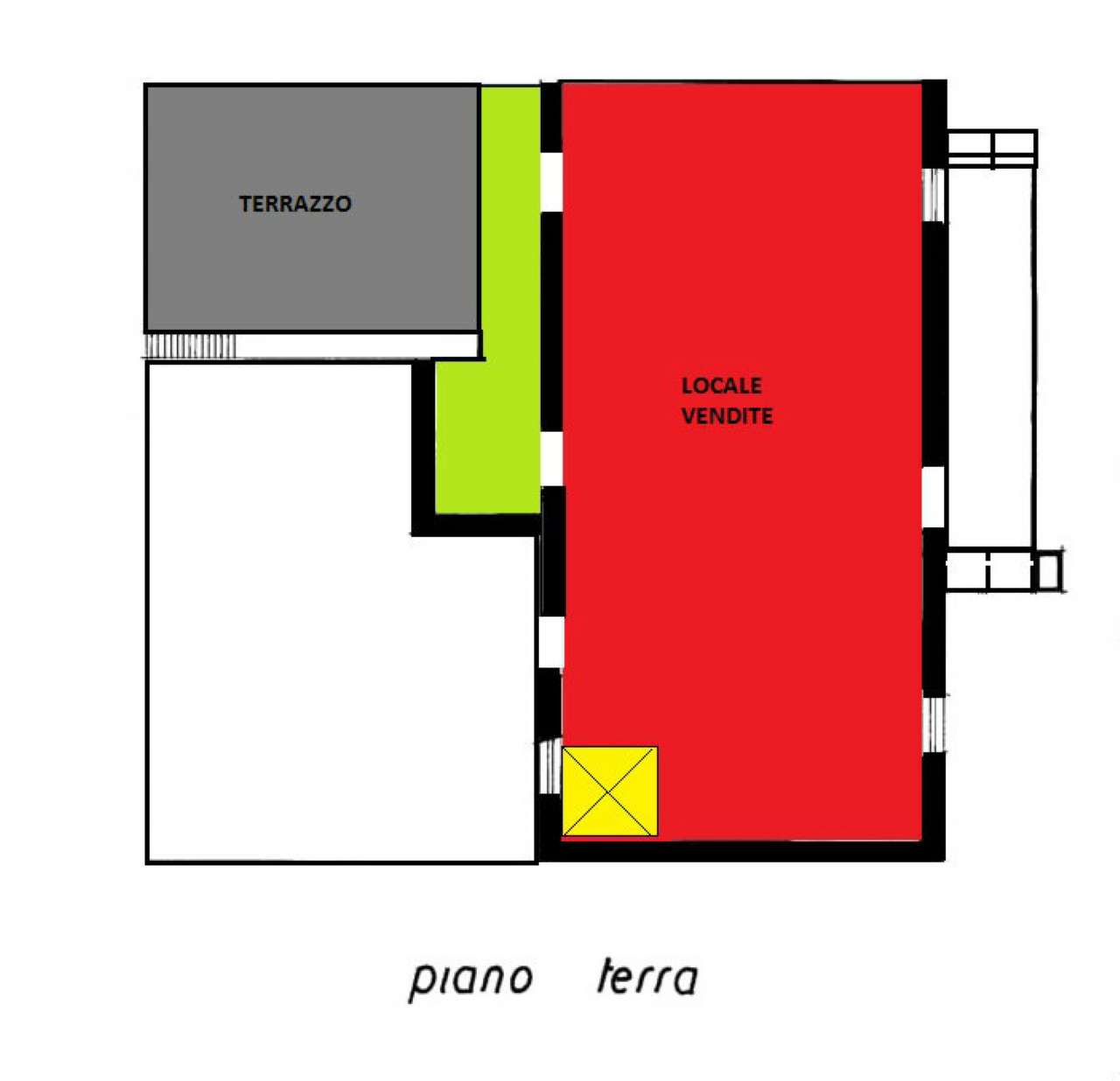 Negozio - Loc.Com. ROMA affitto  ROMANINA Ubaldo Comandini FGF Immobiliare