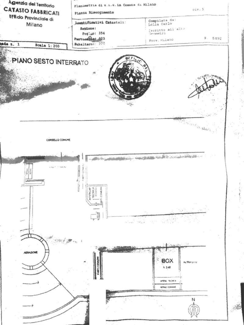 Box auto - Posto auto MILANO vendita  BUENOS AIRES  Studio Casadei S.A.S. di A.Casadei