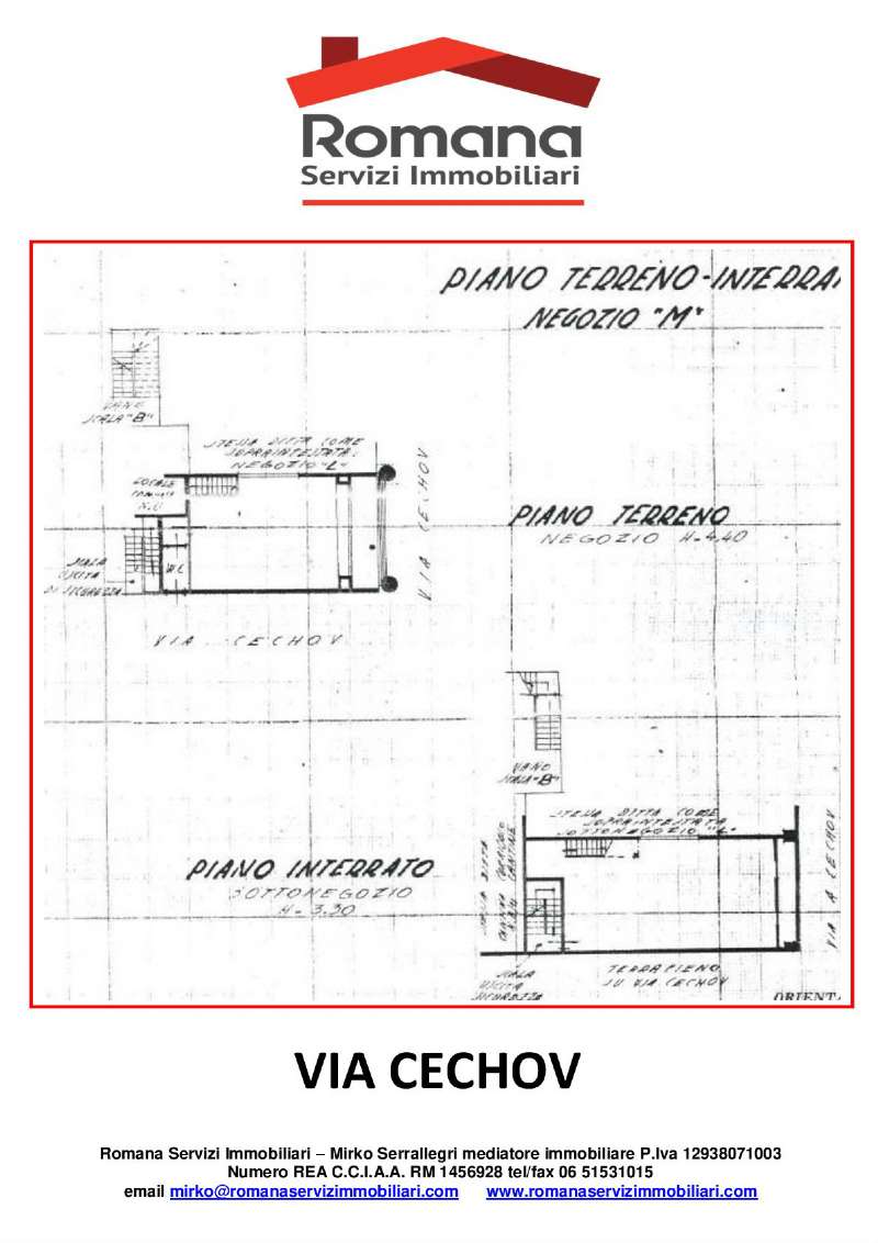 Negozio - Loc.Com. ROMA affitto  ARDEATINO  cechov romana servizi immobiliari