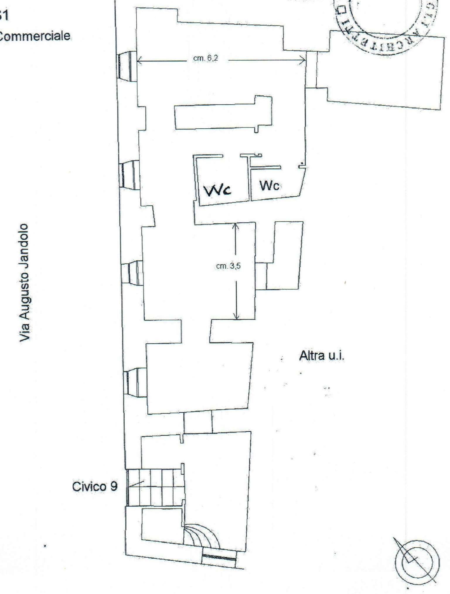 Negozio - Loc.Com. ROMA affitto  TRASTEVERE  VIA JANDOLO Bacci Immobiliare