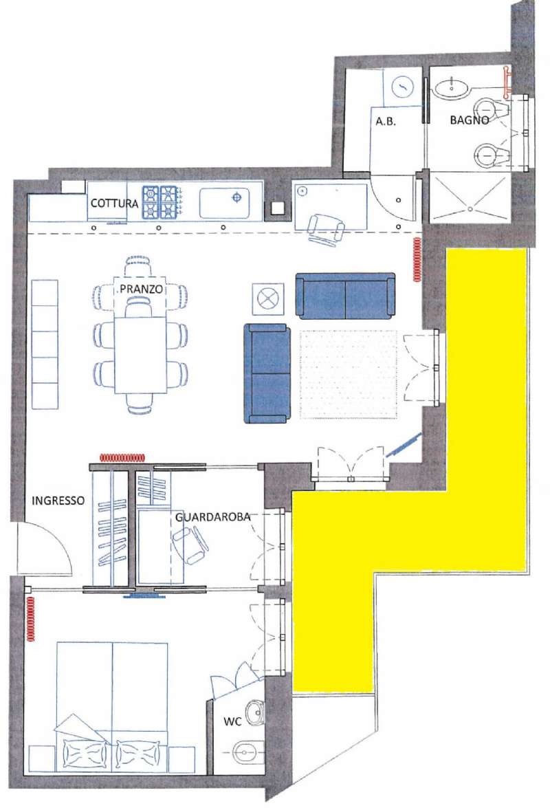 Appartamento VERONA vendita  BORGO TRENTO  Cangrande Immobiliare del geom. Francesco Savino