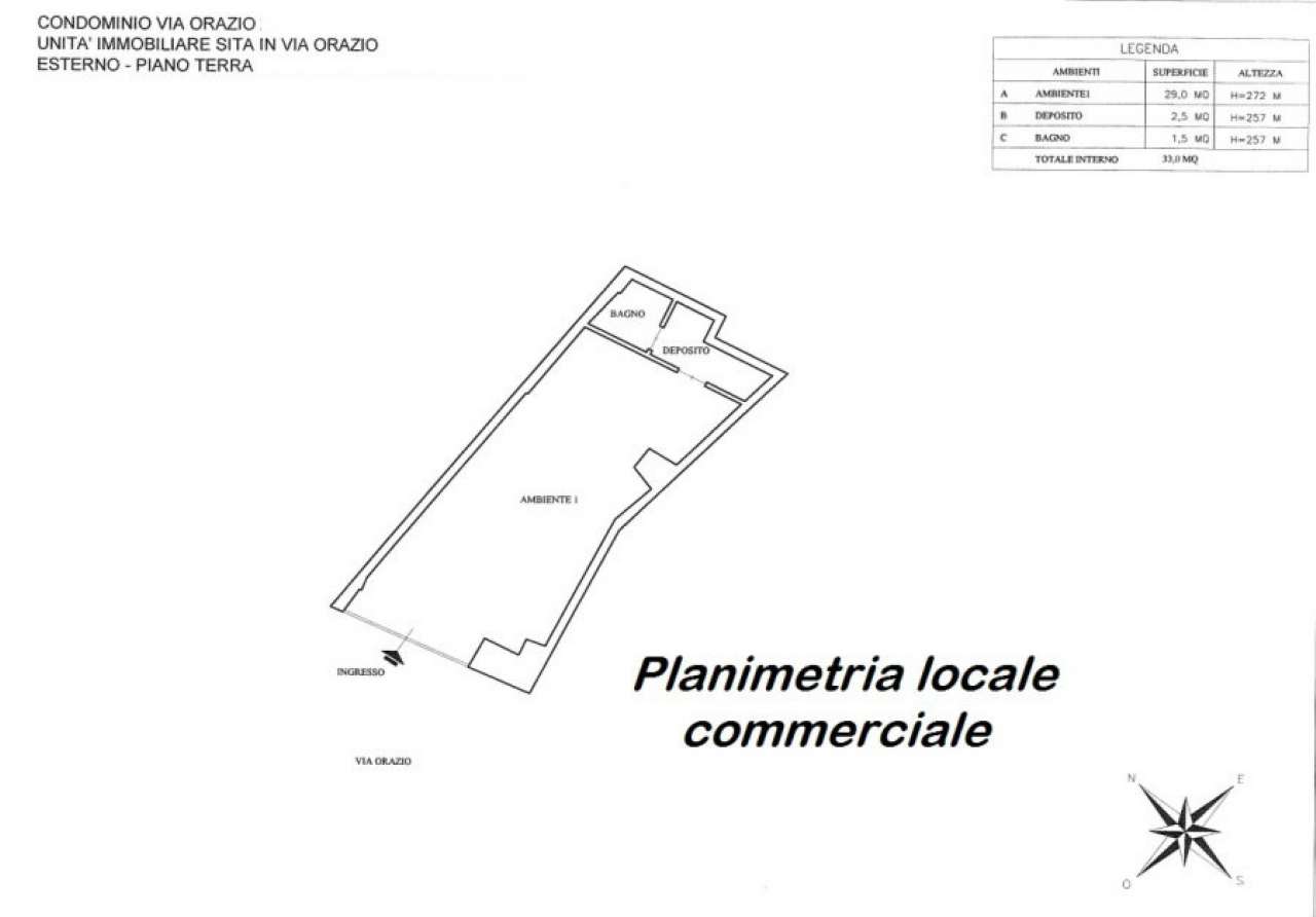 Negozio - Loc.Com. NAPOLI vendita  CHIAIA ORAZIO 2P IMMOBILIARE