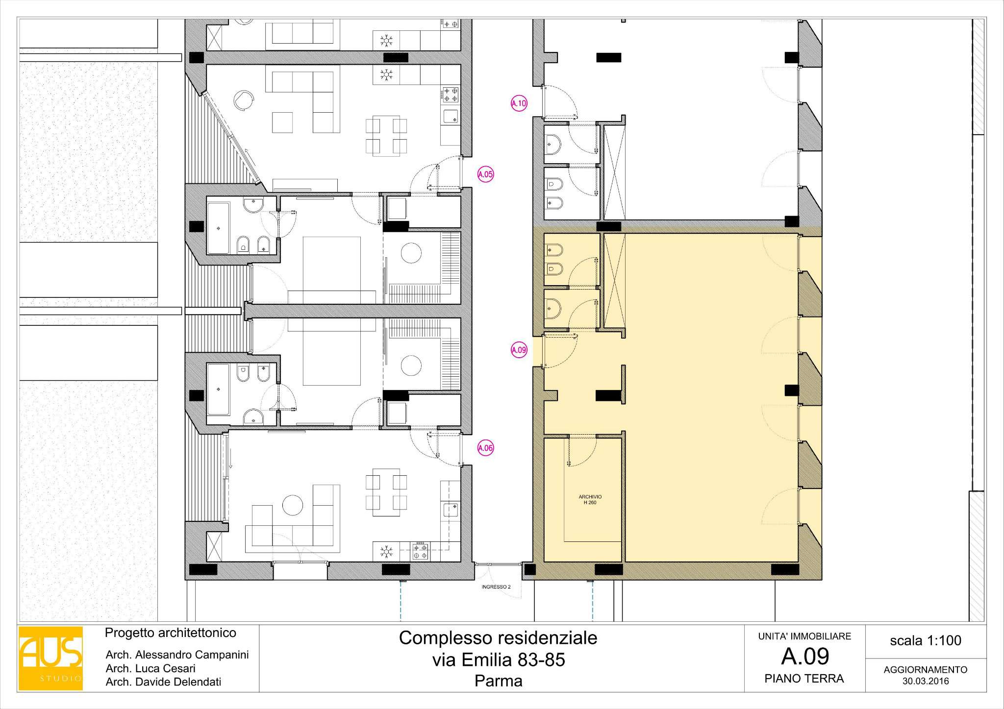 Ufficio - Loc.Com. PARMA vendita  VIA PARIGI Emilia est Luxury Villa International