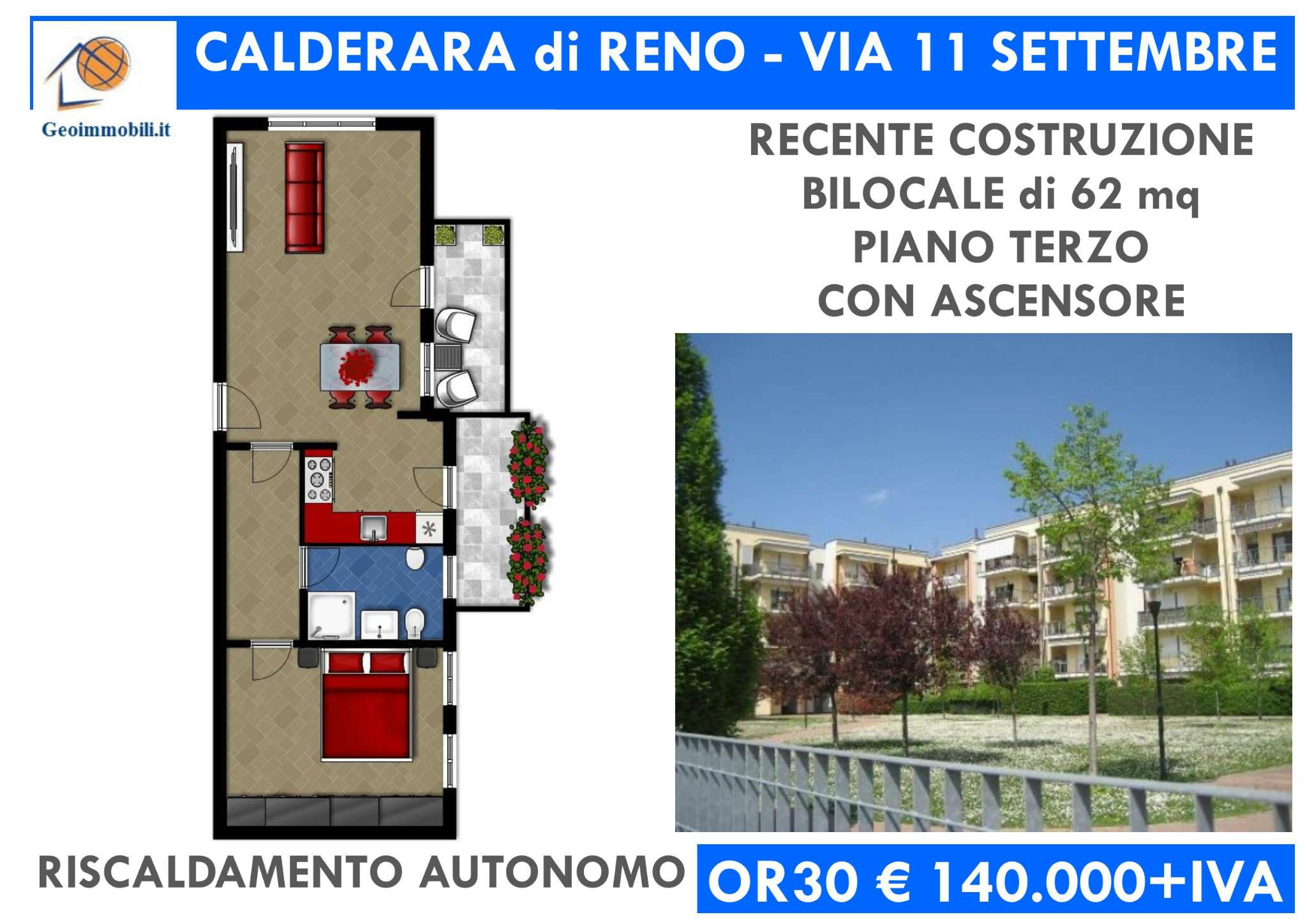  calderara di reno vendita quart:  geoimmobili bologna