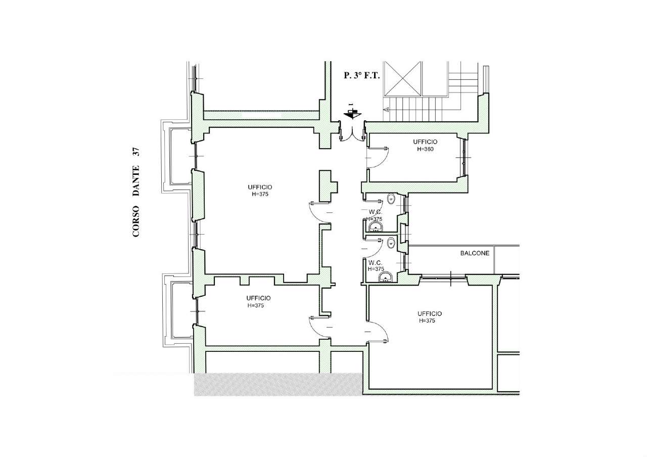 Ufficio - Loc.Com. CUNEO affitto   Dante SERENO IMMOBIL CASE